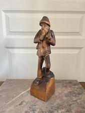 Ancien Statue Sculpture Bois