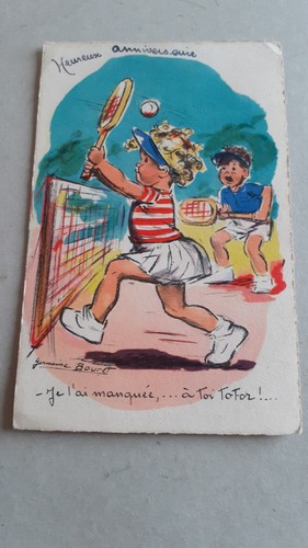 Carte postale germaine bouret - postale,