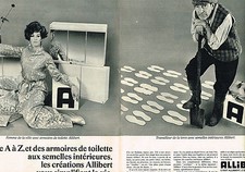 ADVERTISEMENT ADVERTISING 114 1967 ALLIBERT toilet cabinet (2 pages)