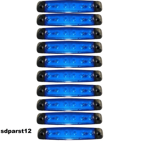 Volts bleu 6 led feux - 10,