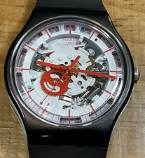 swatch  SILIBLACK  SUOB153 - See Thru [ Hard To Find ] 41mm