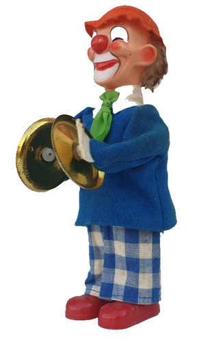 Ancien jouet clown automate - jouet,