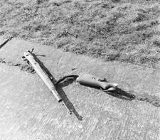 WW2 Photo WWII Broken Mauser Rifle 98k  Germany 1945  World War Two / 1427