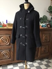 Duffle-coat Manteau Caroll Taille 38 (grand) Couleur Noir, 80 % Laine