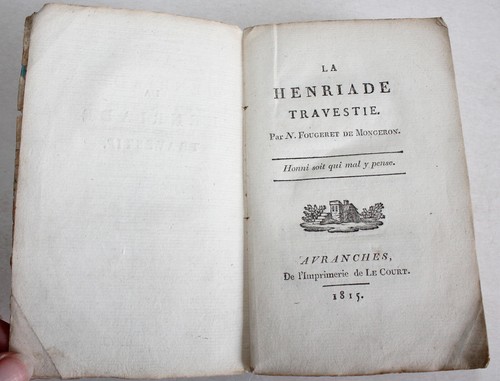 Henriade travestie par - travestie,