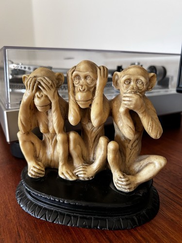 Les trois singes sagesse - les, de