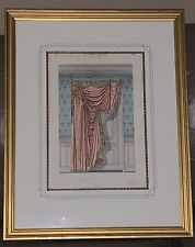 Shadowbox Original Antique Le Garde-Meuble Hand Colored Lithograph / Larouche