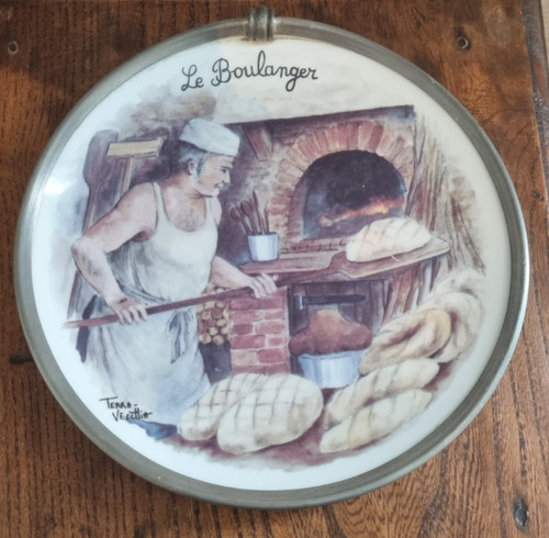 Assiette murale boulanger - murale,