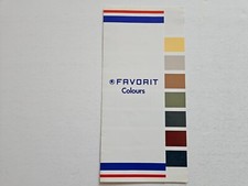 SKODA FAVORIT COLOUR GUIDE SALES BROCHURE 1990