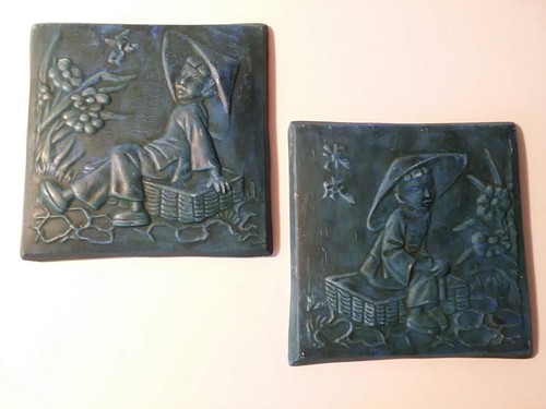Vintage asain chalkware - vintage,