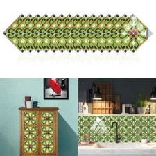 5 STICKERS AUTOCOLLANT MOSAIQUE CARREAU CARRELAGE ANCIEN MUR SOL 12x12cm 5