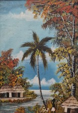 Tableau années 50 signé