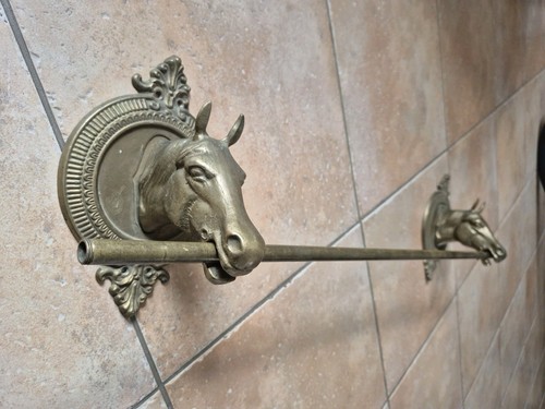 Ancien porte serviettes cheval - ancien,