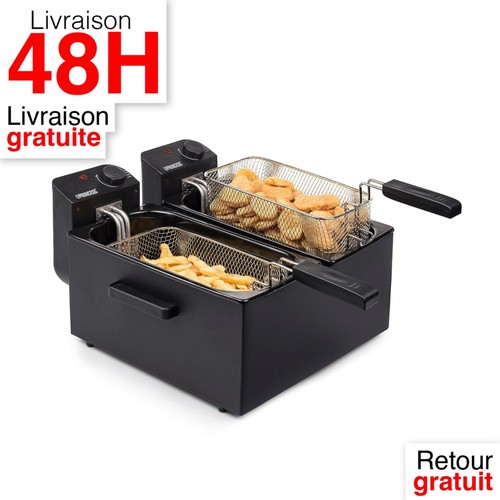 Friteuse électrique double