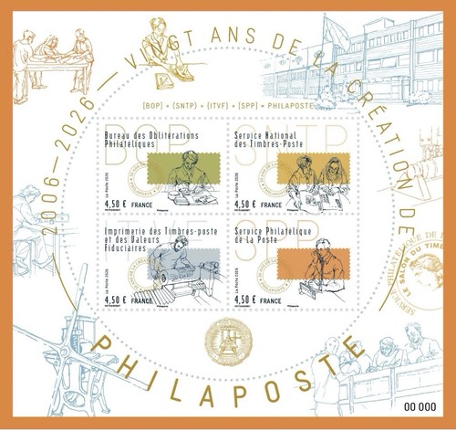 France stamps bloc 2026