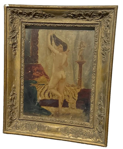 Tableau ancien huile - tableau,
