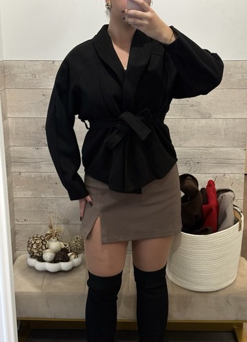 Veste femme noire unie