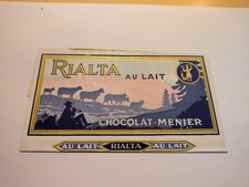 Emballage Ancien Chocolat Rialta Meunier