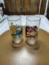 Smurfs Vintage Drinking Glass
