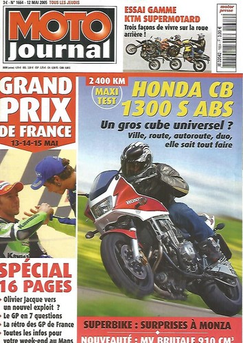 Moto journal 1664 honda cb - n°1664,