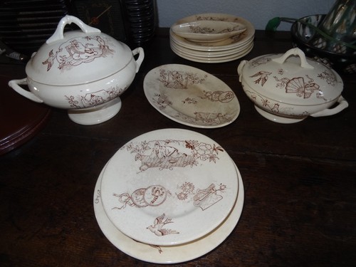 Ancienne dinette faïence - , fin
