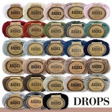 Drops 5 X 100 G Andes Stricken Häkeln Alpaga Laine De Mouton Alpaga 28 Couleurs