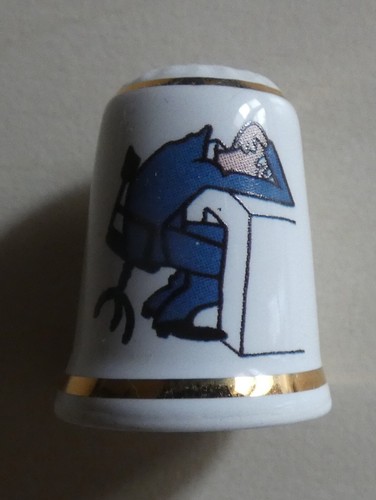 Dé coudre porcelaine - dé,