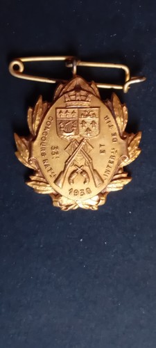 Insigne métal doré - en, à