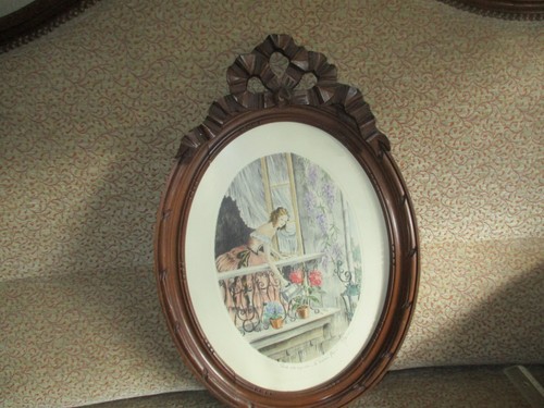 Cadre ancien ovale - , style