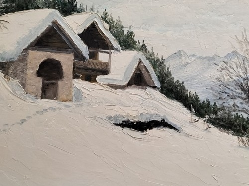Tableau peinture huile - tableau,