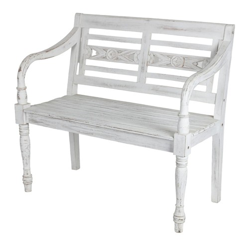 Teak gartenbank sitzer - 2-sitzer, banc