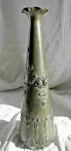 Vase ancien étain - vase, art