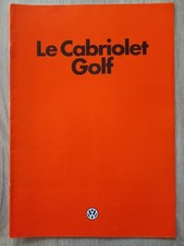 VW GOLF CABRIOLET GL et GLI