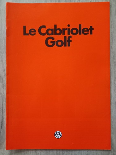 Golf cabriolet et - vw, gl
