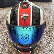 DUCATI CORSE Arai VECTOR X Full Face Helmet L:59-60cm w/ Mirror Shield 