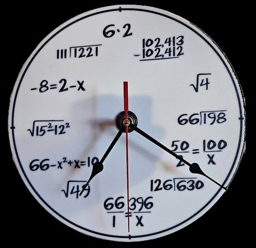 Horloge mathématiques - horloge,