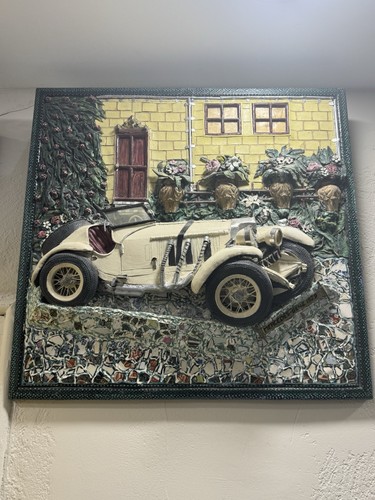 Tableau encadré relief 3d - encadré,