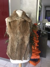 Gilet fourrure lapin taille