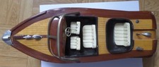 maquette bateau modèle  riva - bois laiton -longueur 35 centimètres