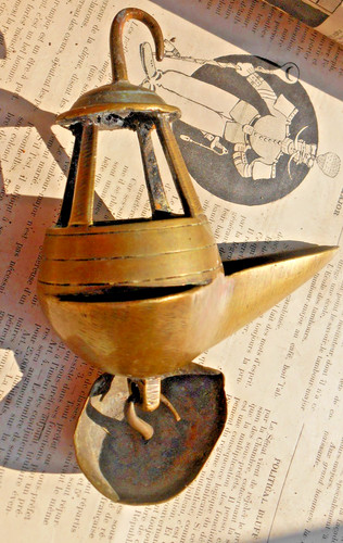 Ancienne lampe huile - ancienne,