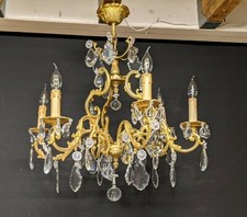 Beau  LUSTRE à PAMPILLES