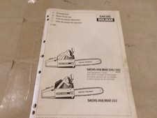 1986 SACHS-DOLMAR 100/100 SUPER, 102 SPARE PARTS LIST