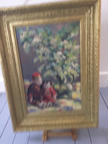 Huile sur panneau - «,  les