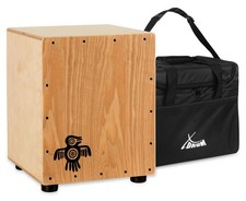 Cajon pour Enfants Junior Tambour Bois en Bouleau Basse Snare Set avec Housse