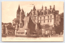 Vtg Postcard Loches Chateau