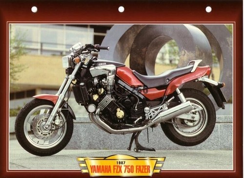 Fiche moto yamaha fzx - moto, 750