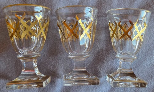 Lot verres xixème cristal - lot,