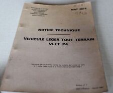 NOTICE  TECHNIQUE véhicule