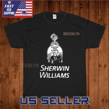 NEW SHERWIN WILLIAMS COVER THE EARTH LOGO T-SHIRT FUNNY AMERICAN USA SIZE S-5XL