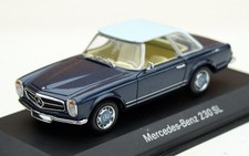 Mercedes 230 SL W113 "Pagode" Année 1963-1971, Bleu Métallique, Minichamps 1:43
